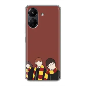 Чехлы с Гарри Поттером для Xiaomi POCO C65 (AlphaPrint) (Гарри с друзьями)