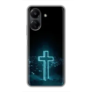 Християнські Чохли для Xiaomi POCO C65 (AlphaPrint) (Хрест і місто)
