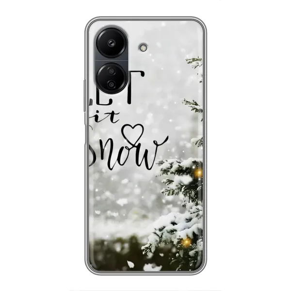 Чохол з принтом «Let it snow» для Xiaomi POCO C65
