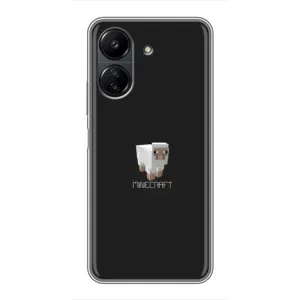 Чохол Майнкрафт на Xiaomi POCO C65 (AlphaPrint) Minecraft (Овечка Майнкрафт)