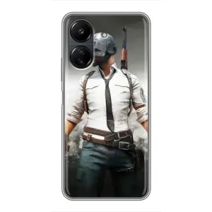 Чехол PUBG для ПОКО С65 (AlphaPrint) (Пабг мен)
