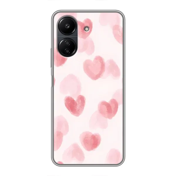 Чехол с принтом «Розовые сердечки» для Xiaomi POCO C65