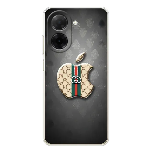 Чохол з принтом «Apple gucci» для Xiaomi Poco C71 Чохол з принтом «Apple gucci» для Xiaomi Poco C71