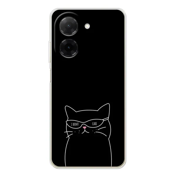 Чохол з принтом «Байдужий кіт» для Xiaomi Poco C71 Чохол з принтом «Байдужий кіт» для Xiaomi Poco C71