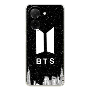 Чехлы BTS для Xiaomi Poco C71 (AlphaPrint) (БТС Лого)