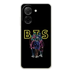 Чехлы BTS для Xiaomi Poco C71 (AlphaPrint) (BTS стайл)