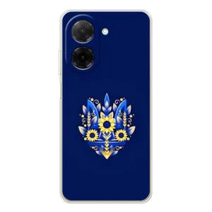 Чехлы для Xiaomi Poco C71  Укр. Символика (AlphaPrint) (Цветочный Герб)
