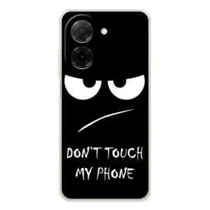 Чехол для Поко С71 - (AlphaPrint) с печатью (ТОП продаж) (Dont Touch)