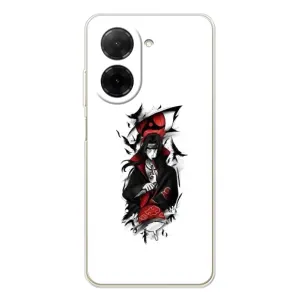 Чехлы на тему: Итачи Учиха для Xiaomi Poco C71 (AlphaPrint) (Итачи с атрибутами)