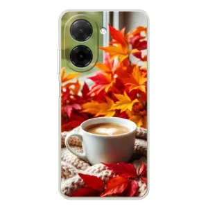 Чехол с уникальным дизайном «Осень с кофе» для Xiaomi Poco C71