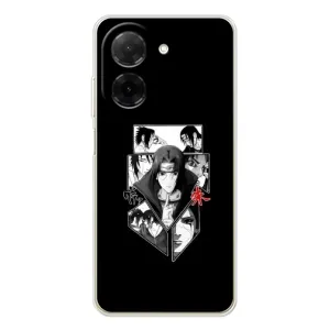 Чехлы на тему: Итачи Учиха для Xiaomi Poco C71 (AlphaPrint) (коллаж Итачи)