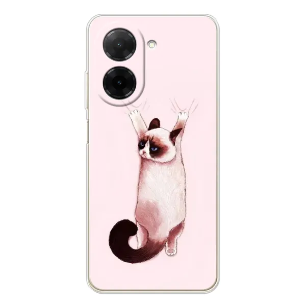 Чехол с принтом «Котик падает» для Xiaomi Poco C71 Чехол с принтом «Котик падает» для Xiaomi Poco C71