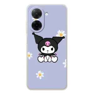 Чехол с кроликом Куроми на Xiaomi Poco C71 (Куроми в цветах)