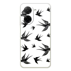 Чехол с птицами на Xiaomi Poco C71 (VPrint) (Ласточки)