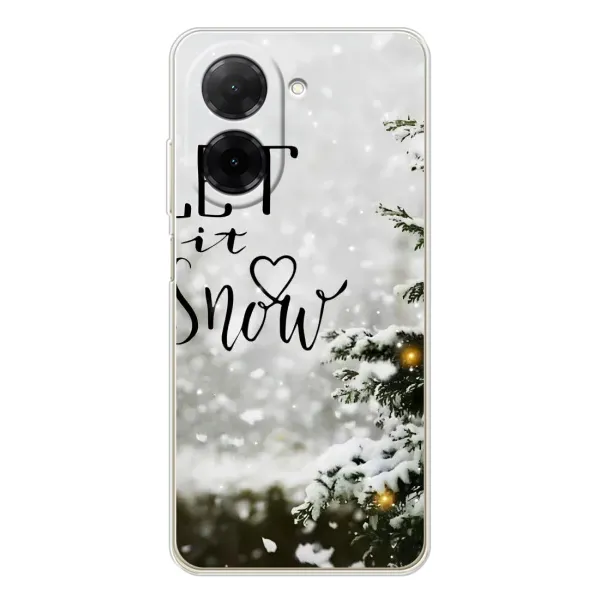 Чехол с принтом «Let it snow» для Xiaomi Poco C71 Чехол с принтом «Let it snow» для Xiaomi Poco C71