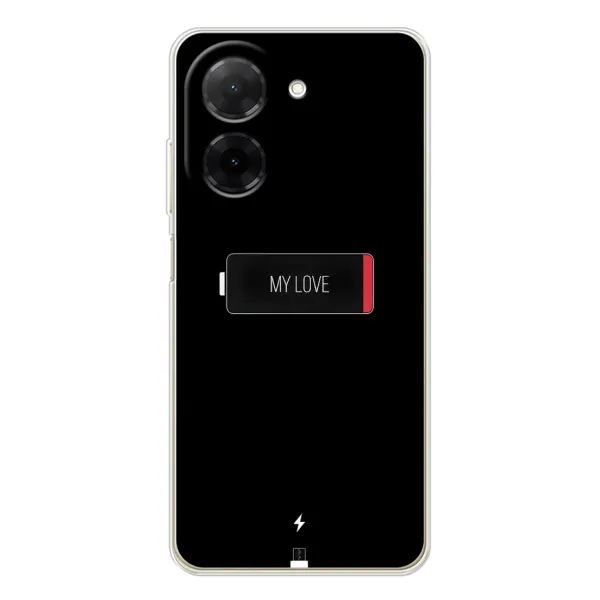 Чохол з принтом «Love battery» для Xiaomi Poco C71 Чохол з принтом «Love battery» для Xiaomi Poco C71