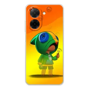Чехол для Xiaomi Poco C71 Бравл Старс (VPrint) (Мальчик Леон)