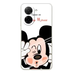 Эксклюзивный чехол для Xiaomi Poco C71 (AlphaPrint - Мультяшные) (Маус Микки)