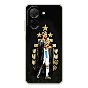 Чехлы для Xiaomi Poco C71 (Leo чемпион) (AlphaPrint) (Месси Король)