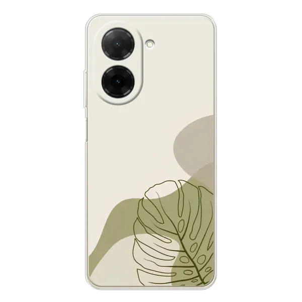 Чохол з принтом «Зелена монстера дизайн» для Xiaomi Poco C71 Чохол з принтом «Зелена монстера дизайн» для Xiaomi Poco C71