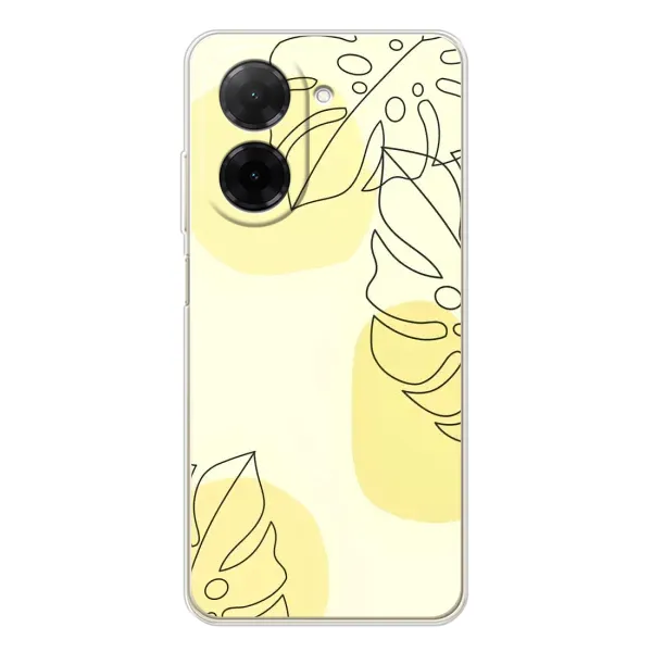 Чохол з принтом «Жовта монстера арт» для Xiaomi Poco C71 Чохол з принтом «Жовта монстера арт» для Xiaomi Poco C71