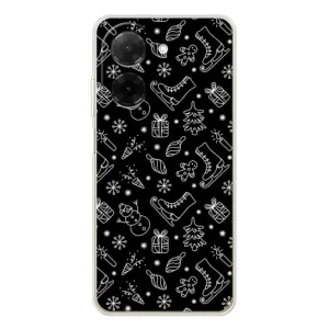 Новогодние, Праздничные Чехлы для Xiaomi Poco C71 - 2024 год (Новогодний фон)