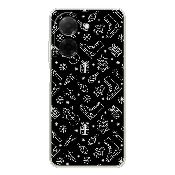 Чехол с принтом «Новогодний фон» для Xiaomi Poco C71 Чехол с принтом «Новогодний фон» для Xiaomi Poco C71