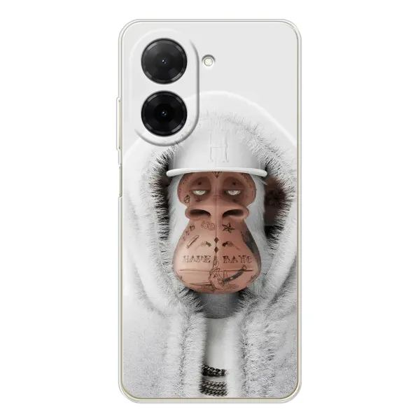 Чехол с принтом «обезьяна NFT в тату» для Xiaomi Poco C71