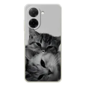 Чохол з малюнком кіт на Xiaomi Poco C71 (Пара котів)