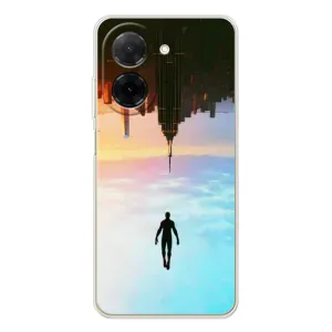 Чехол с человеком пауком для Xiaomi Poco C71 - (AlphaPrint) (Паук человек)