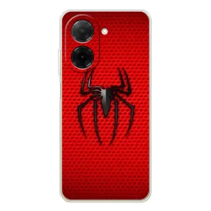 Чехол с человеком пауком для Xiaomi Poco C71 - (AlphaPrint) (Паук Марвел)