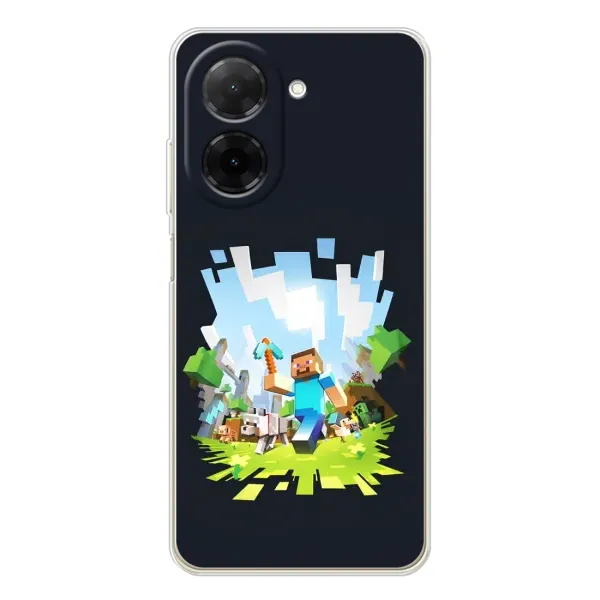 Чехол с принтом «персонажи Minecraft» для Xiaomi Poco C71 Чехол с принтом «персонажи Minecraft» для Xiaomi Poco C71