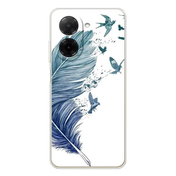 Чохол з принтом «Перо» для Xiaomi Poco C71