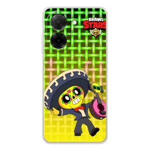 Чехлы Brawl Stars для Xiaomi Poco C71 (AlphaPrint) (Поко в самбреро)