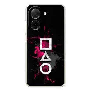 Чехол Гра в кальмара для Xiaomi Poco C71 (Символы Игра кальмара)
