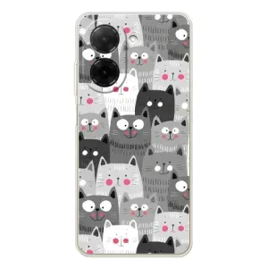 Чехлы с Котиками для Xiaomi Poco C71 (VPrint) (Рисованные котики)