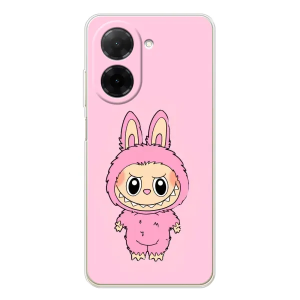 Чехол с принтом «Розовый Лабубу» для Xiaomi Poco C71 Чехол с принтом «Розовый Лабубу» для Xiaomi Poco C71