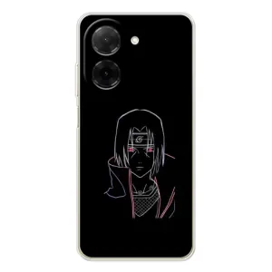 Чехлы на тему: Итачи Учиха для Xiaomi Poco C71 (AlphaPrint) (силуэт Итачи)