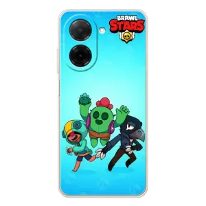 Чехлы Brawl Stars для Xiaomi Poco C71 (AlphaPrint) (Трио героев)