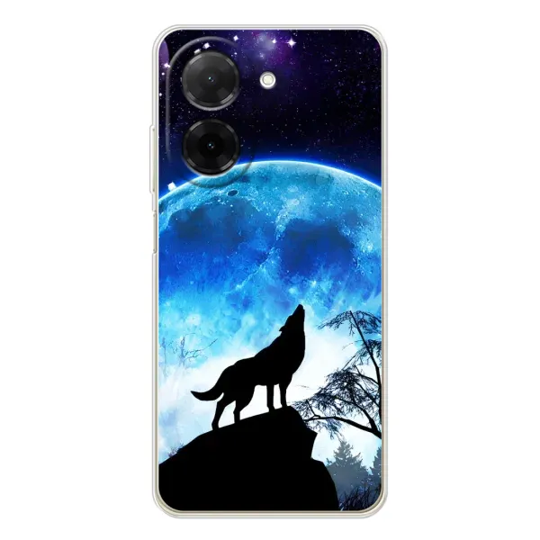 Чехол с принтом «Волк на луну» для Xiaomi Poco C71 Чехол с принтом «Волк на луну» для Xiaomi Poco C71
