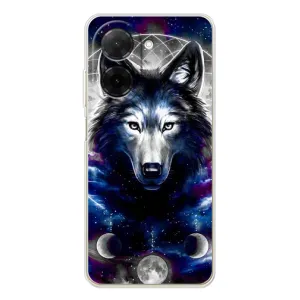Защитные чехлы для Поко С71 (AlphaPrint) (ХИТ продаж) ВОЛК (Волк)