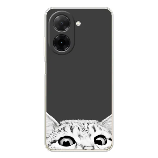 Чехол с принтом «Выглядывает кот» для Xiaomi Poco C71 Чехол с принтом «Выглядывает кот» для Xiaomi Poco C71