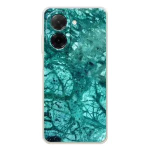 Мраморный чехол на Xiaomi Poco C71 (VPrint) (Зеленый мрамор)