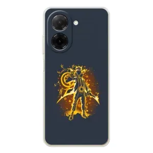 Naruto Anime Чехлы для Поко С71 (AlphaPrint) (золотой Наруто)