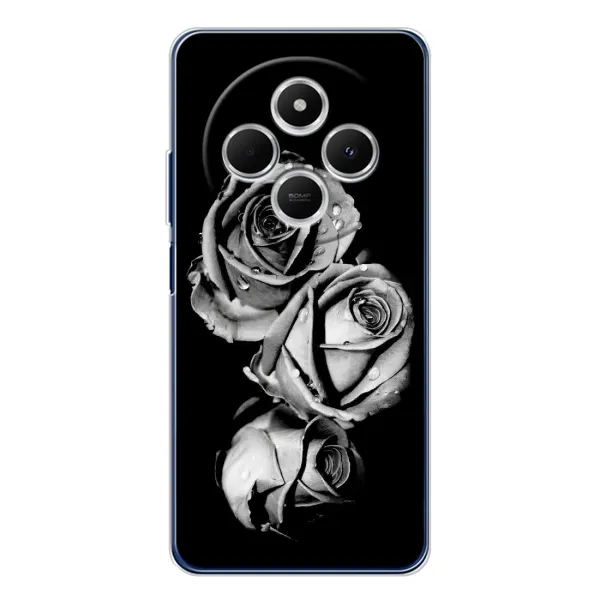 Чехол с принтом «Черная роза» для Xiaomi Poco C75