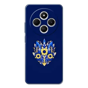 Чохли для Xiaomi Poco C75 Укр. Символіка (AlphaPrint) (Квітковий Герб)