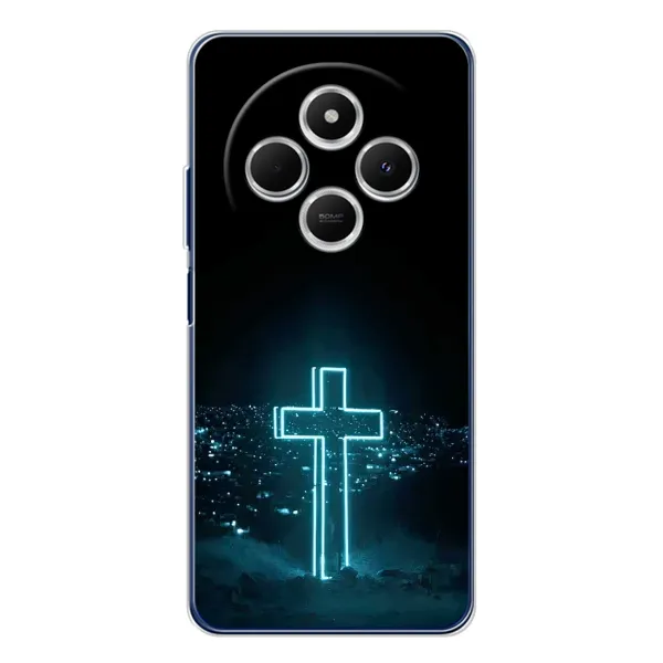 Чохол з принтом «Хрест і місто» для Xiaomi Poco C75 Чохол з принтом «Хрест і місто» для Xiaomi Poco C75