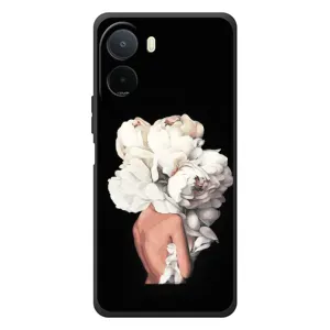 Чехлы (ART) Цветы на Xiaomi Poco C81 Pro (VPrint) (Білі квіти)