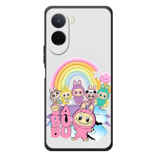 Чохол з принтом «Фон Лабубу» для Xiaomi Poco C81 Pro