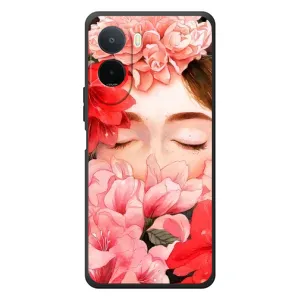 Чехлы (ART) Цветы на Xiaomi Poco C81 Pro (VPrint) (Очі в квітах)